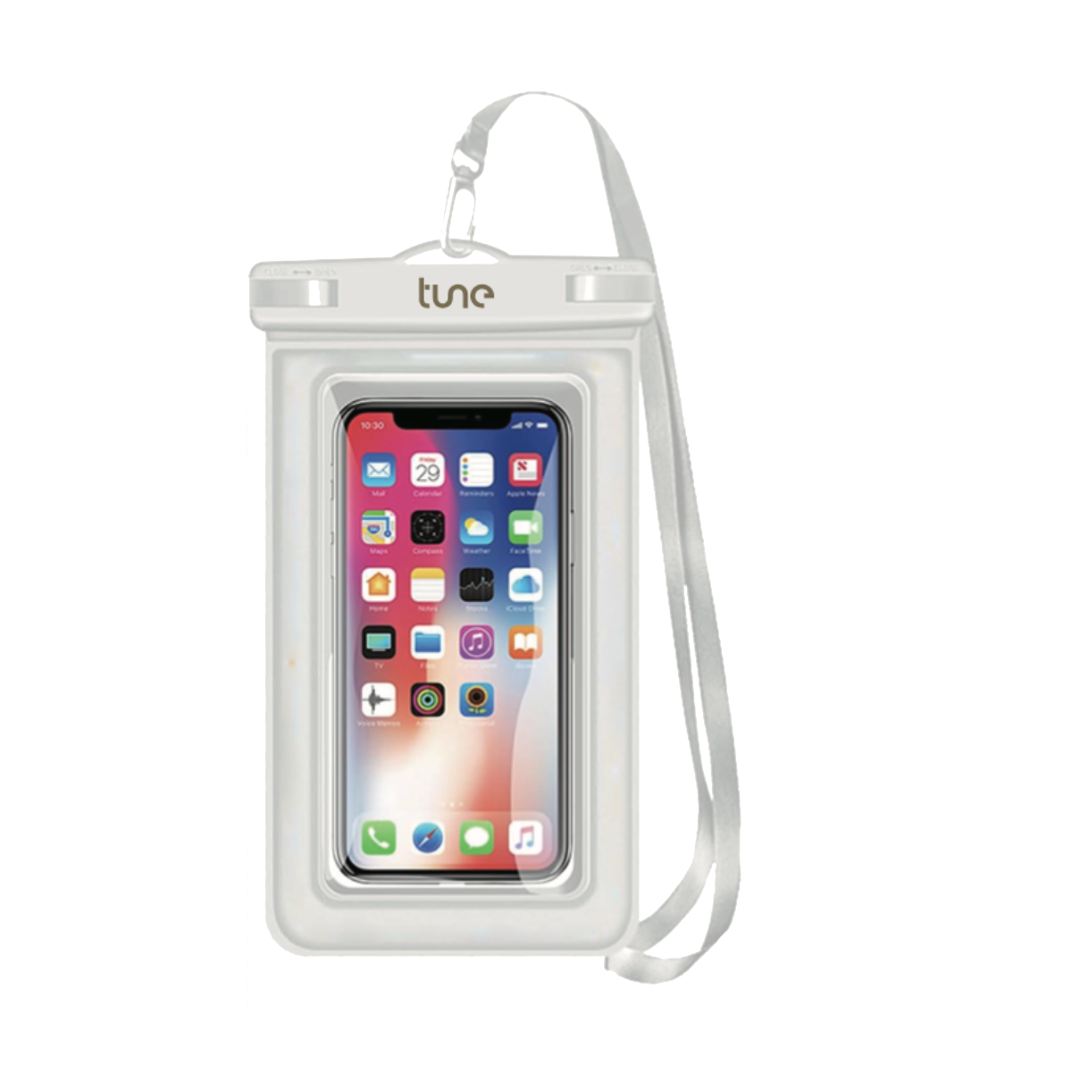 Tune Floating Αδιάβροχη Θήκη Κινητού Medium Size 6.7'' White