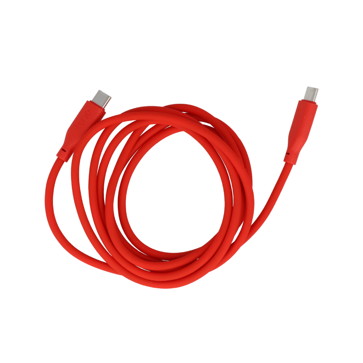 Tune TechFlex Type-C to Type-C Liquid Silicone Καλώδιο (60W) 1.5m Κόκκινο