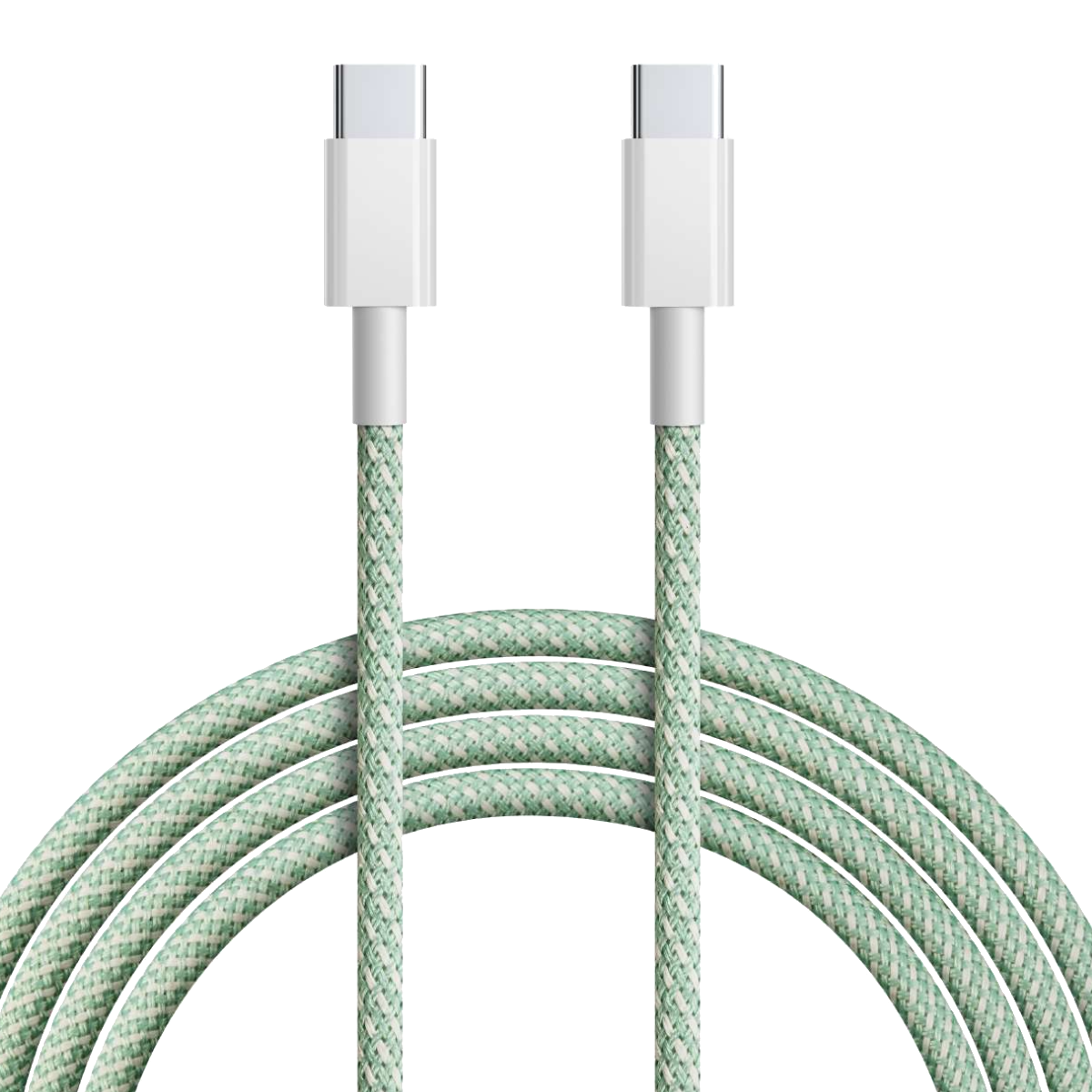 Tune TechFlex Type-C to Type-C Braided Καλώδιο (60W) 1.5m Mint