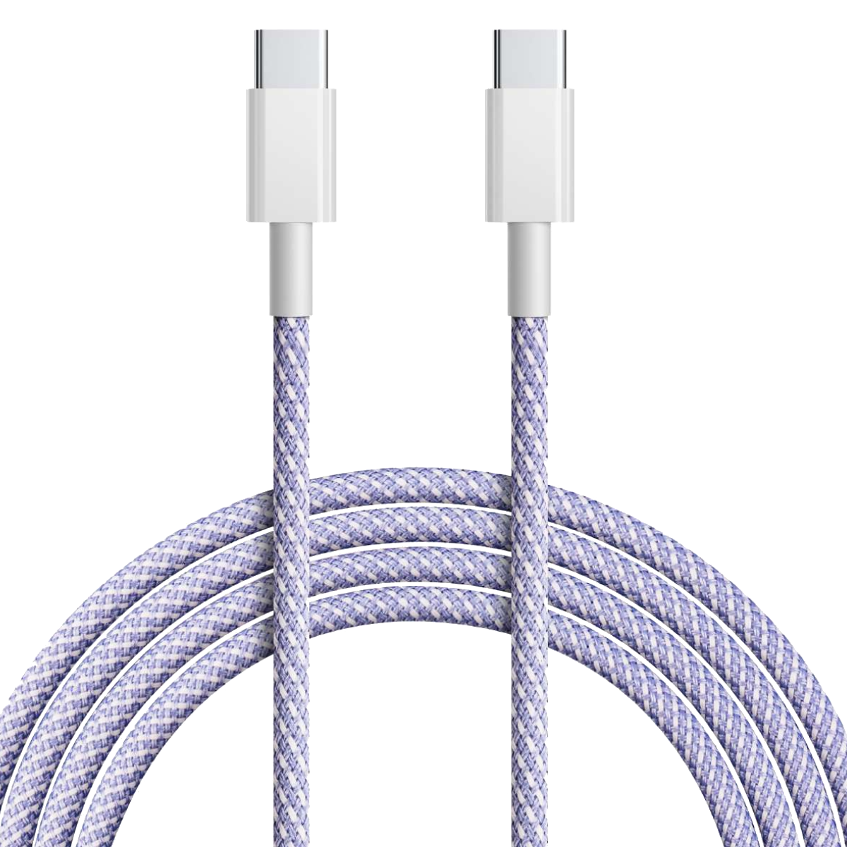 Tune TechFlex Type-C to Type-C Braided Καλώδιο (60W) 1.5m Lilac