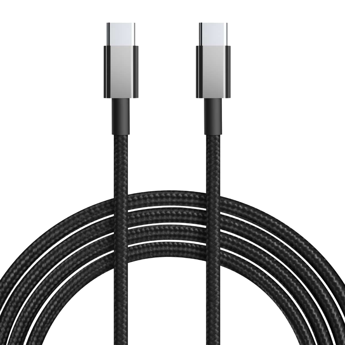 Tune TechFlex Type-C to Type-C Βraided Καλώδιο (60W) 1.5m Μάυρο