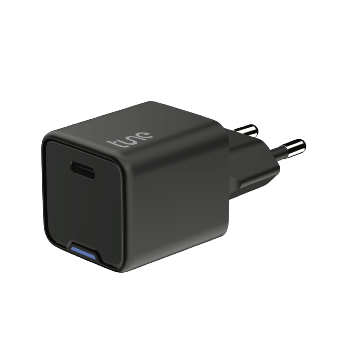 Tune Turbo Power Delivery USB-C Φορτιστής με LED φωτισμό 25W Μαύρος