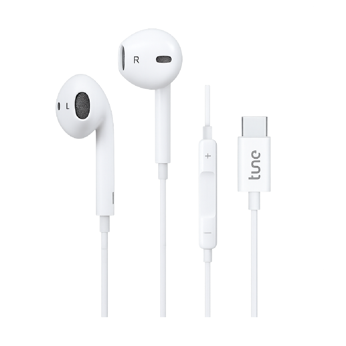 Tune Rhythm Type-C Earphones Λευκό