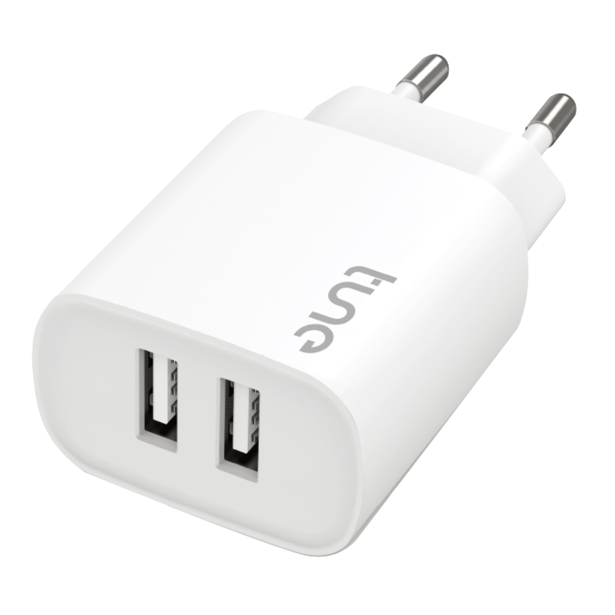 Tune Essential Φορτιστής 12W (2xUSB-A) Λευκός