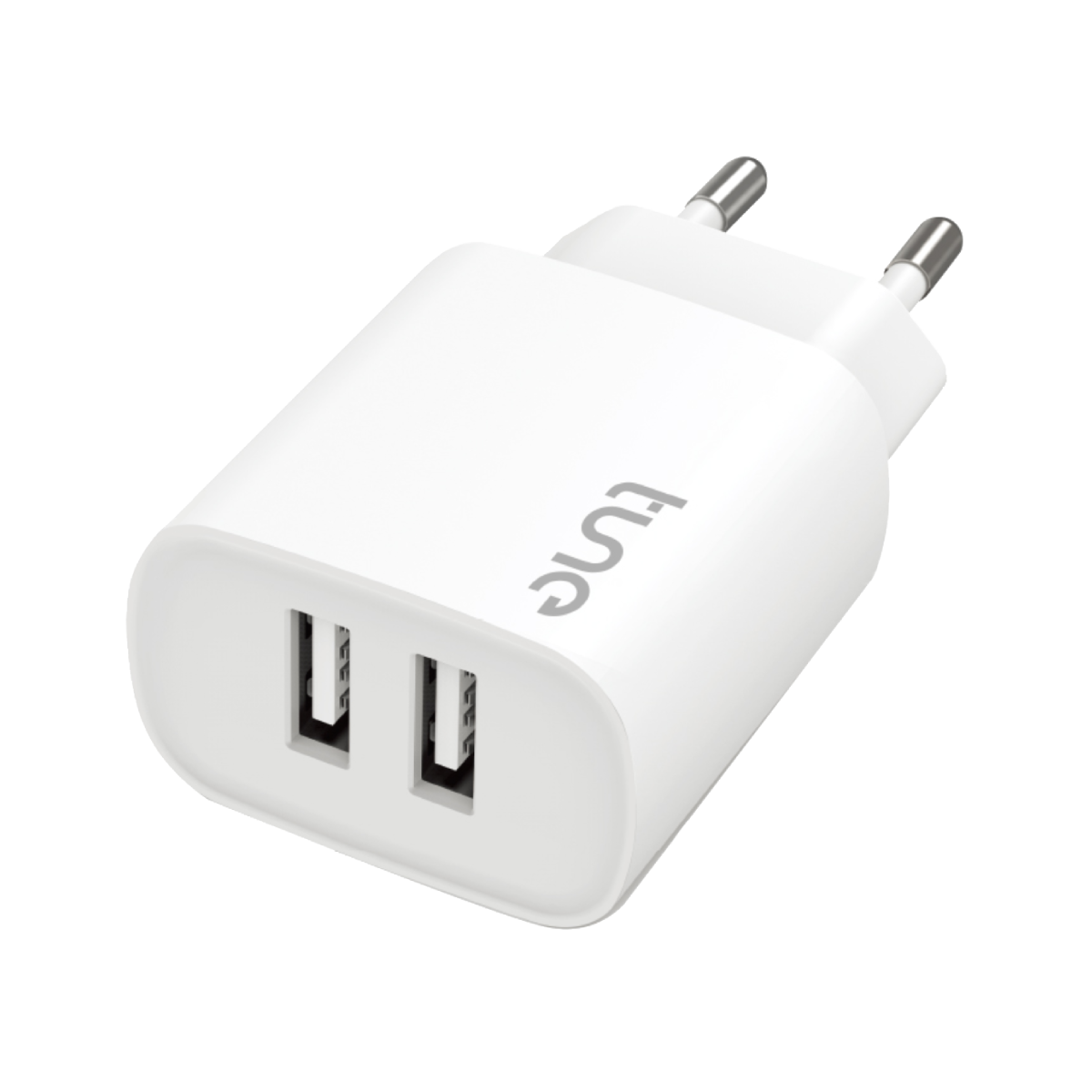 Tune Essential Φορτιστής 12W (2xUSB-A) Λευκός