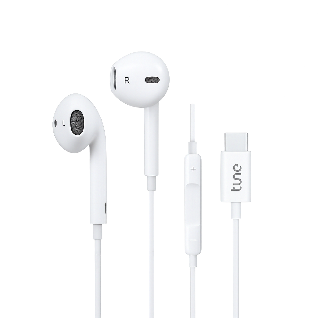 Tune Rhythm Type-C Earphones Λευκό