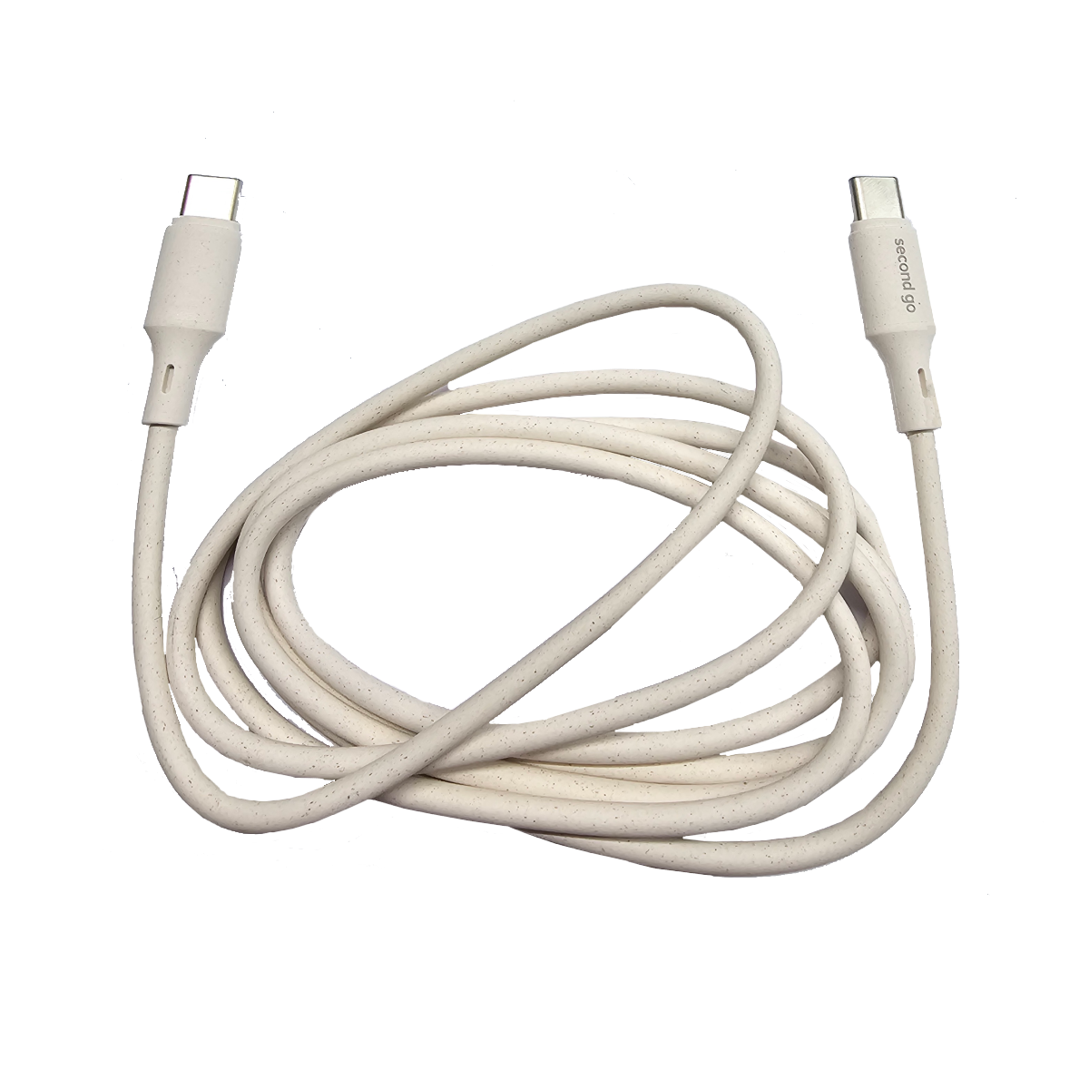 Second Go Eco - Friendly USB-C to USB-C Καλώδιο 1.5m Λευκό