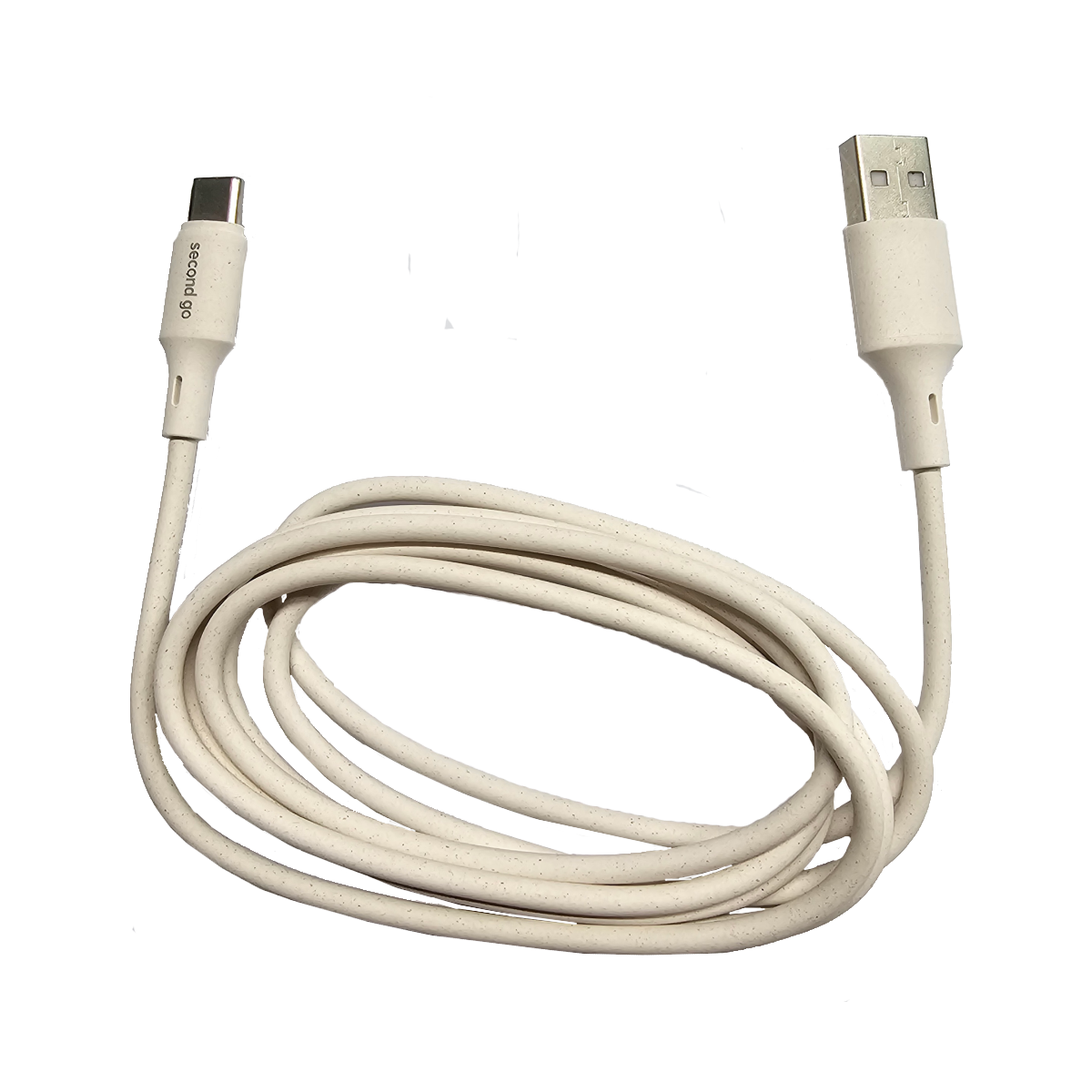 Second Go Eco - Friendly USB-A to USB-C Καλώδιο 1.5m Λευκό