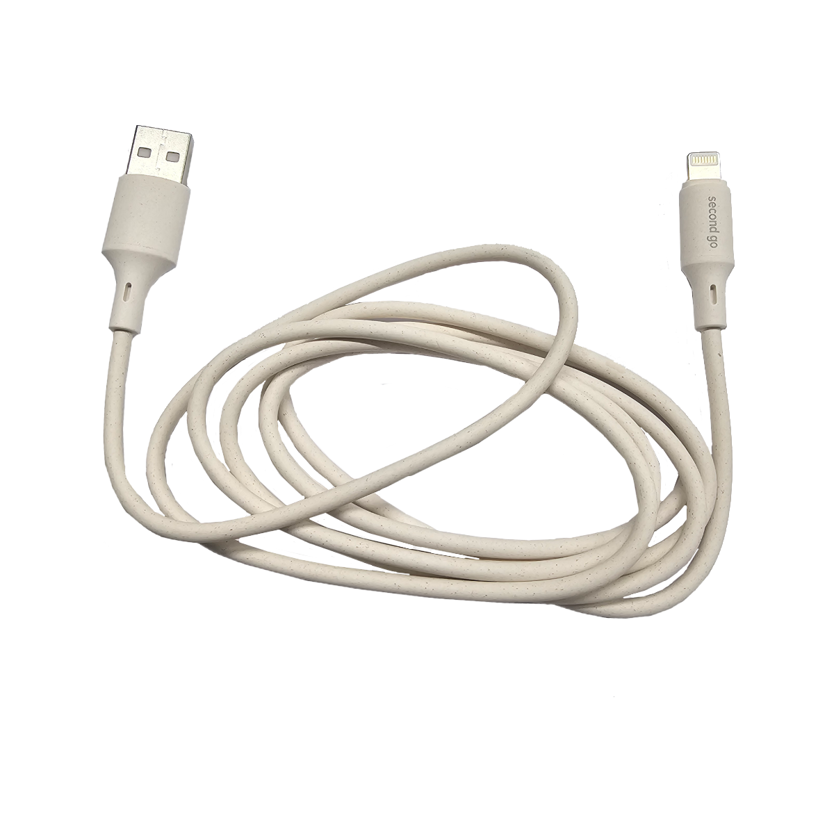 Second Go Eco - Friendly USB-A to Lightning Καλώδιο 1.5m Λευκό